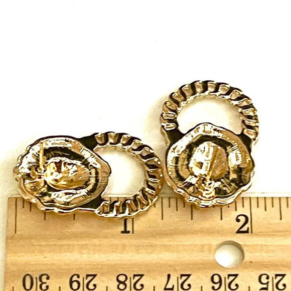NEW Earrings LION HEAD Big Cat Door Knocker Style Jewelry Pierced Post MA19 - Picture 6 of 7